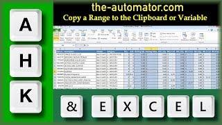 Copying data from Excel with AutoHotkey | Automate copying excel data