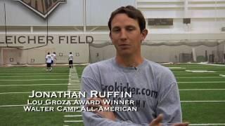 Lou Groza Award Winner Jonathan Ruffin recommends Prokicker.com Football Kicking Camps