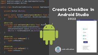 Checkbox In Android Studio Tutorial 2022
