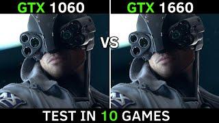 GTX 1060 vs GTX 1660 | Test In 10 Games