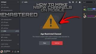 How to create NSFW channels on Discord Mobile (REMASTERED) (2022)