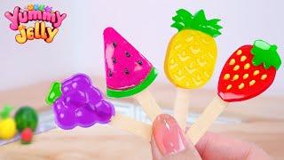 Tasty Rainbow Jelly Fruit Using CHUPA CHUPS  Cute Miniature Fruit Jelly Decoration by Yummy Jelly