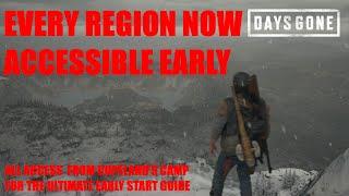 DAYS GONE - EVERY REGION NOW ACCESSIBLE EARLY FROM COPELAND'S, THE ULTIMATE START GUIDE.