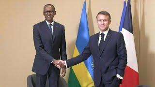 French President Emmanuel Macron holds meeting with Rwandan counterpart Paul Kagame | AFP