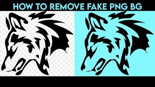 How to remove Fake PNG Background