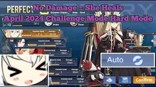 YUKIKAZE STOP HEALING PLEASE (April 2024 Challenge Mode Hard Mode Full Auto Clear) | Azur Lane