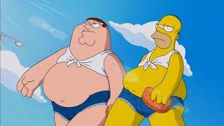 Family Guy - Peter and Homer sexy carwash(Pour Some Sugar on Me by Def Leppard) HD 60fps
