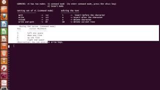 VI text editor tutorial unix linux