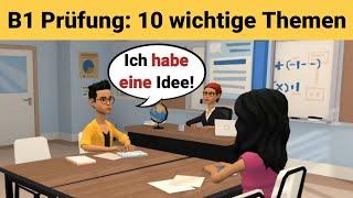 Oral exam German B1 | Planning something together/dialogue | 10 important topics | speak part 3