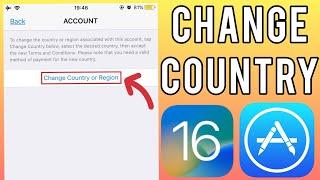 How to Change Appstore Country Or Region iOS 16 Appstore Region Change iOS 16