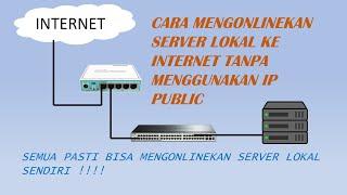 Cara mengonlinekan server lokal agar bisa diakses dari internet tanpa menggunakan IP Public