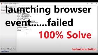 Fix Launching Browser Event...Failed Easy Samsung #TFT FREE FRP/Bypass Tools 2022 NewTrick 100% Work