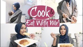 COOK AND EAT DINNER WITH ME+ CLEANING THE AFTERMATH |Zeinah Nur