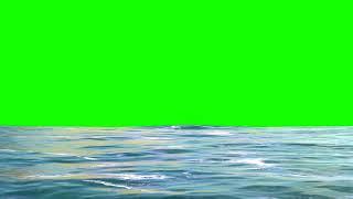 FREE HD Green Screen - CALM OCEAN WAVES