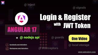 Angular 17 Login & Register with JWT Token #angular #angular17 #wdcoders
