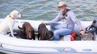 Gwynns Island, Virginia || Sailing with Labmaraner Dogs || Fail Trying to Beach Our Dinghy!