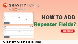 Using Gravity form with Repeater Field