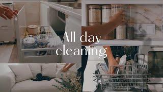 ALL DAY CLEANING & ORGANISING | Cleaning Motivation (silent vlog)