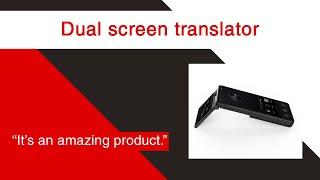 Dual screen iFLYTEK Translator X – Prof. Dr. Ken Nah presents Red Dot winning translator