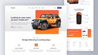 Build A Responsive Car Rental Website Using HTML CSS & JavaScript