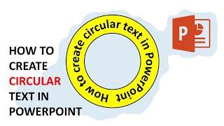 how to circular text in powerpoint  || how to curve text in powerpoint