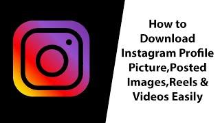 How to save instagram profile picture Videos & Images in Telugu