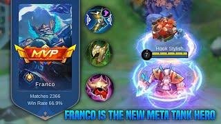 NEW META FRANCO BUILD  FRANCO MONTAGE - MLBB 2022