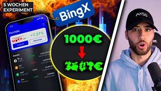 Ich habe 1.000€ in das COPY TRADING von BingX investiert!