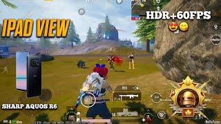 Sharp aquos r6 HDR+60FPS  with ipad view / ipad view 3.2 update Pubg test/ Gameplay!