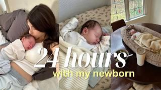 realistic 24 HOURS with a newborn: FIRST TIME MOM, 1 week postpartum