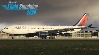 FS2024 | Delta A330-200 Landing at iniBuilds London Heathrow