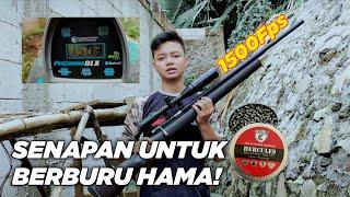 NIH PCP BIGGAME 1500FPS LAGI!!! SENAPAN ANGIN RUGER PRODUK SNIPERWARRIOR...