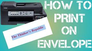 How to print on envelope