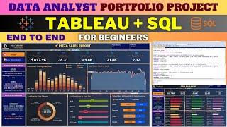 Tableau & SQL Project | Data Analyst Project | Start to End | For Beginners | #tableau #sql