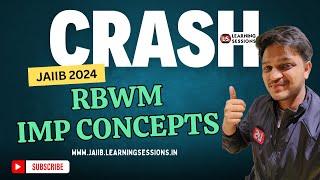 RBWM Crash Course In Hindi | Important Concepts And Explanations | Jaiib 2024 #1