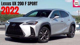 2022 Lexus UX 200 F SPORT in Platinum Silver with Red Interior