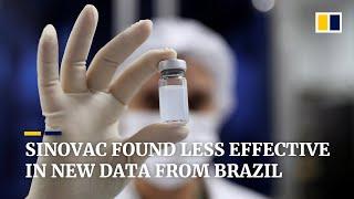 Brazil study shows China’s Sinovac vaccine less effective than earlier data on the Covid-19 shots