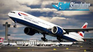 The 777 has LANDED!! | PMDG Boeing 777-300ER | BA178 New York - London | Full Flight | MSFS