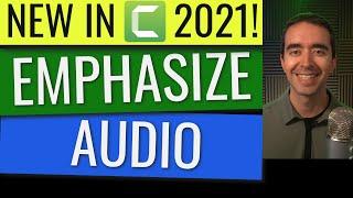 How to Emphasize Audio in Camtasia 2021