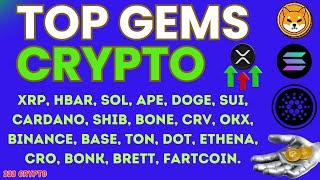 Top Crypto Picks, XRP, HBAR, SOL, APE, DOGE, SUI, Cardano, SHIB, BONE, CRV, OKX, Binance, Base, TON