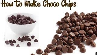 Homemade choco chips/chocolate chips 1 ingredients/I FANTASY Indian recipes 