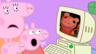 Peppa Pig reacts to PIGGY and funny peppa