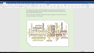 Create A Word Cloud In Microsoft Word