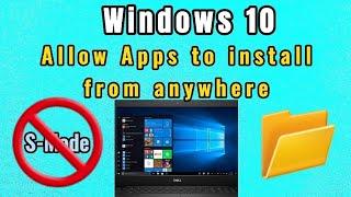 how to turn off S mode for Windows 10 laptop or computer