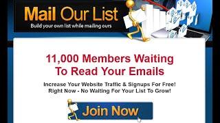 Mail Our List Review: Free Safelist Traffic Resource