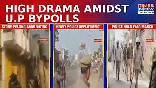 Muzaffarnagar Violence: Stone Pelting During U.P. Voting, Police Respond With Flag March | Watch