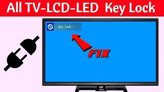 How To Unlock TV and LCD TV Keys Lock With Hard Power Reset | Key Reset With Hard Power Method