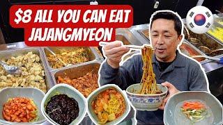 All You Can Eat Jajangmyeon Noodles Buffet!  Chinese Buffet in Seoul Korea