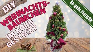 How to make a Christmas tree in a basket yourself I Instructions for making your own DIY Christma...