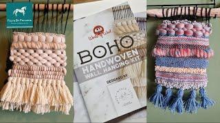 A weaving kit, have you ever wanted to try one? BOHO handwoven wall hanging kit from World of Wool